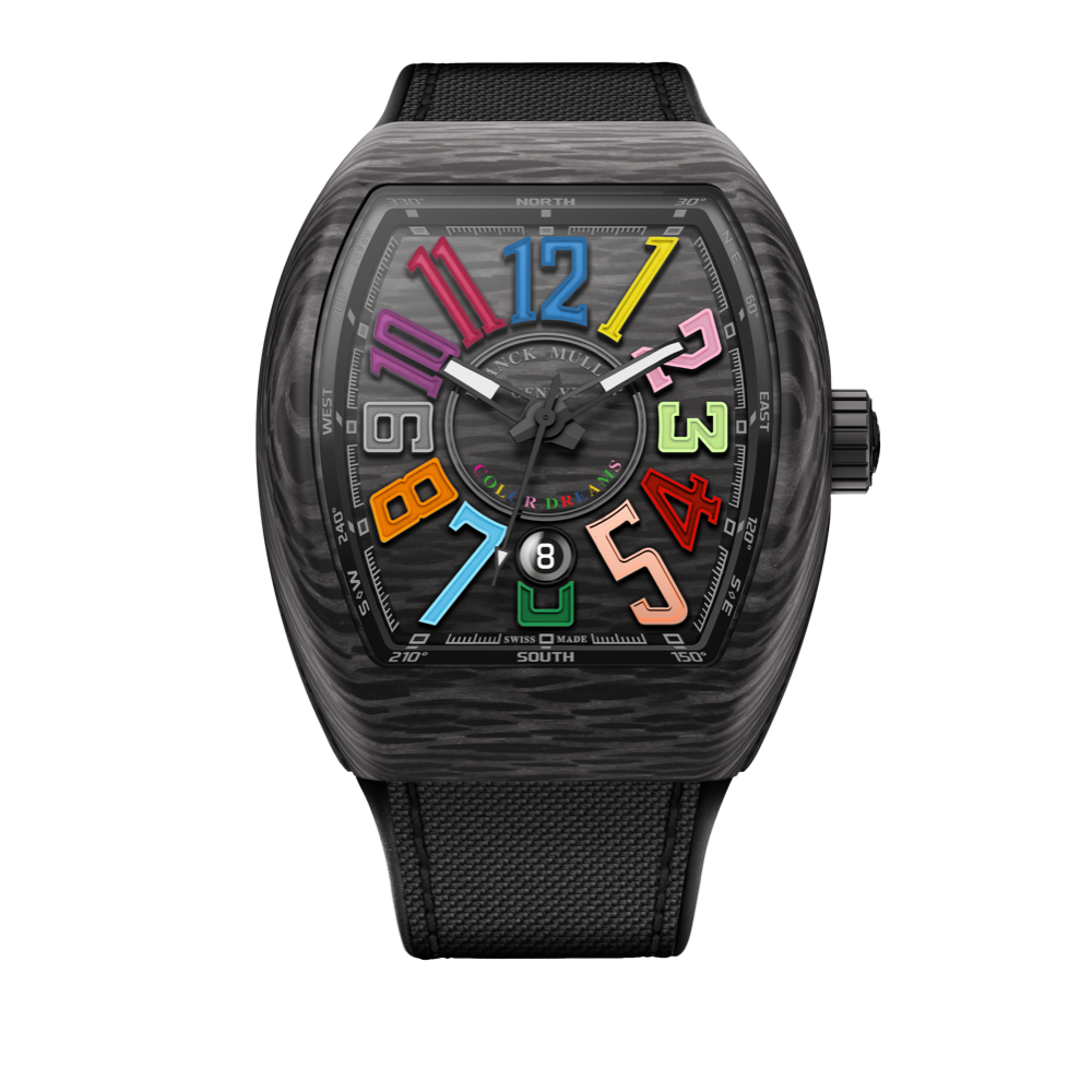 Franck Muller Vanguard Carbon Color Dreams Automatic Watch - V45SCCBCOLNRCARB Watches Franck Muller