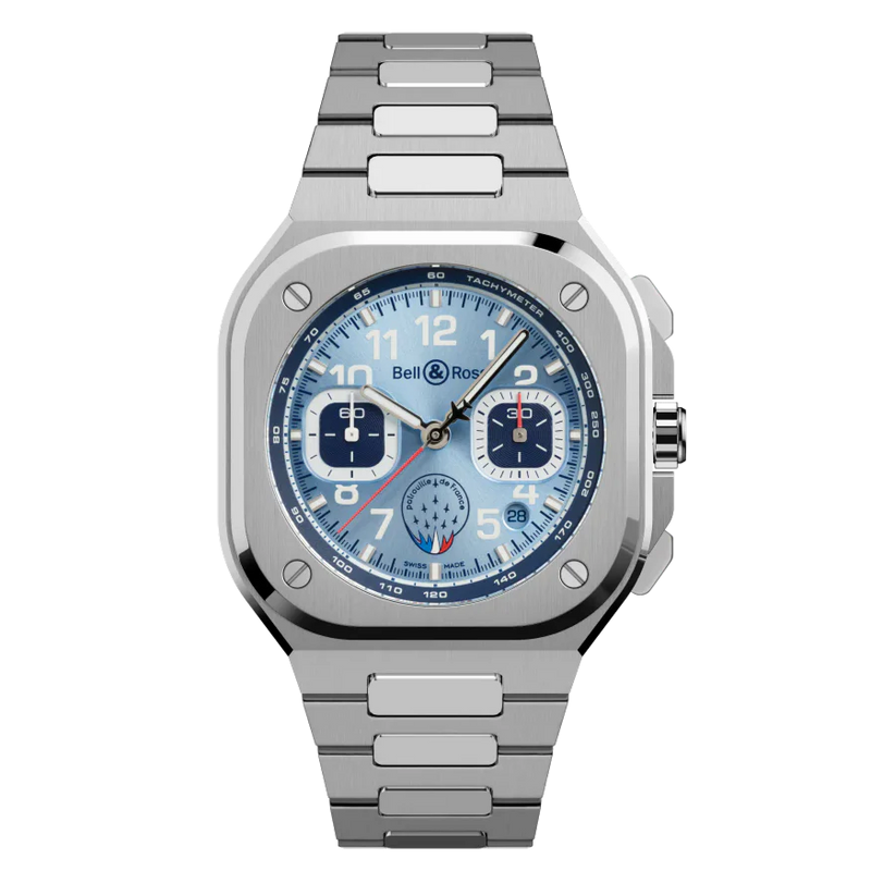 Bell & Ross BR 05 Chrono Patrouille de France Steel Automatic Chronograph Watch - BR05C-PAF-ST/SST Watches Bell & Ross