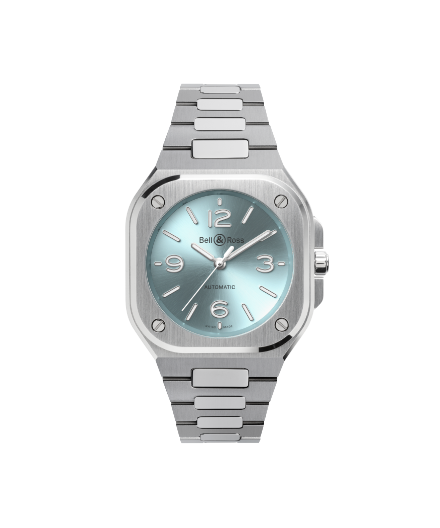 Bell & Ross BR 05 Ice Blue Steel Automatic Watch 36mm - BR05A-S-BU-ST/SST Watches Bell & Ross