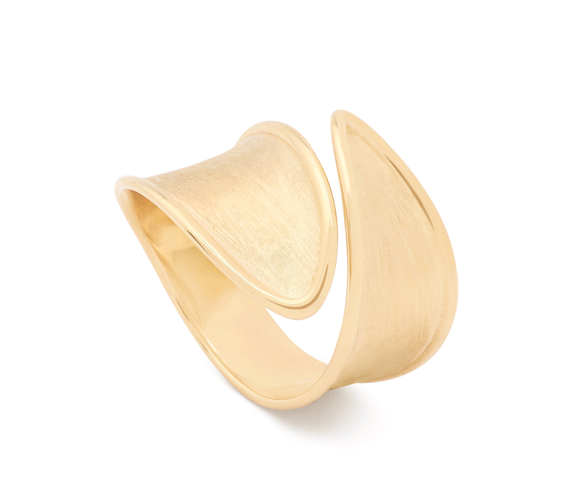 18kt Yellow Gold Lunaria Twist Ring Rings Marco Bicego