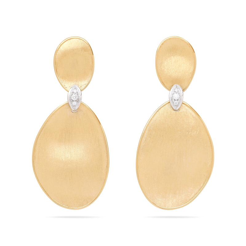 18kt Yellow Gold Diamond Lunaria Collection Large Chandelier Earrings Earrings Marco Bicego
