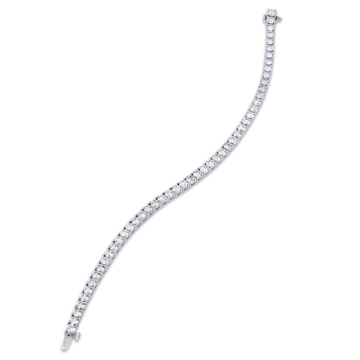 18K White Gold RBC Diamond Tennis Bracelet - Alternate View 1