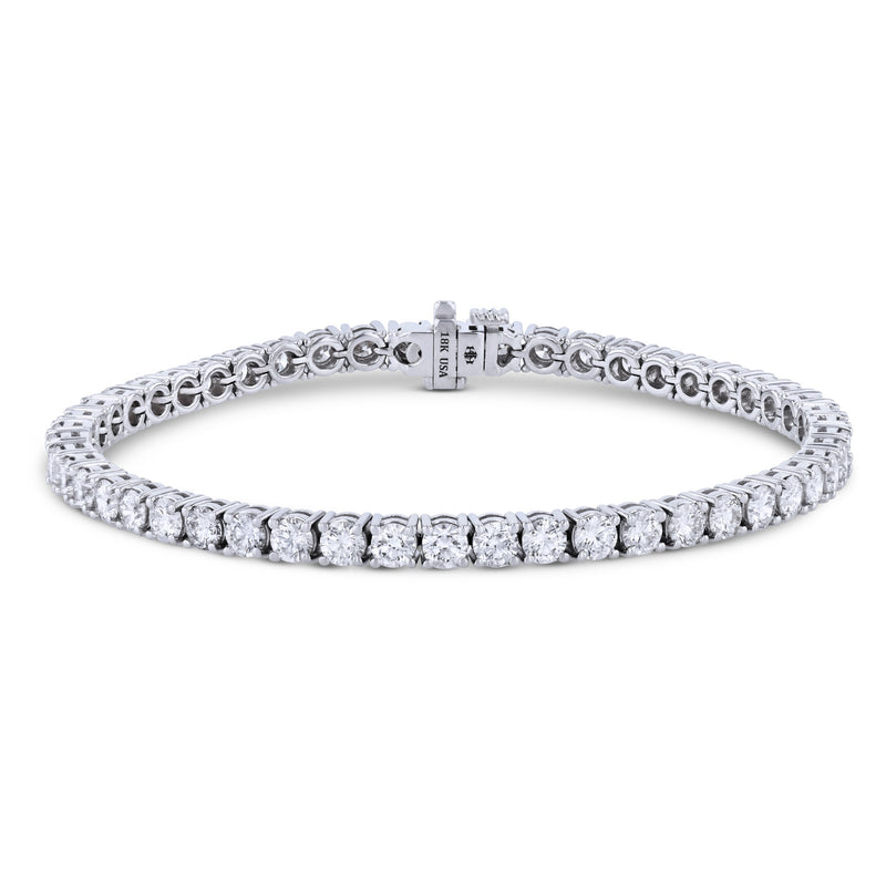 18K White Gold RBC Diamond Tennis Bracelet Bracelets H&H Jewels