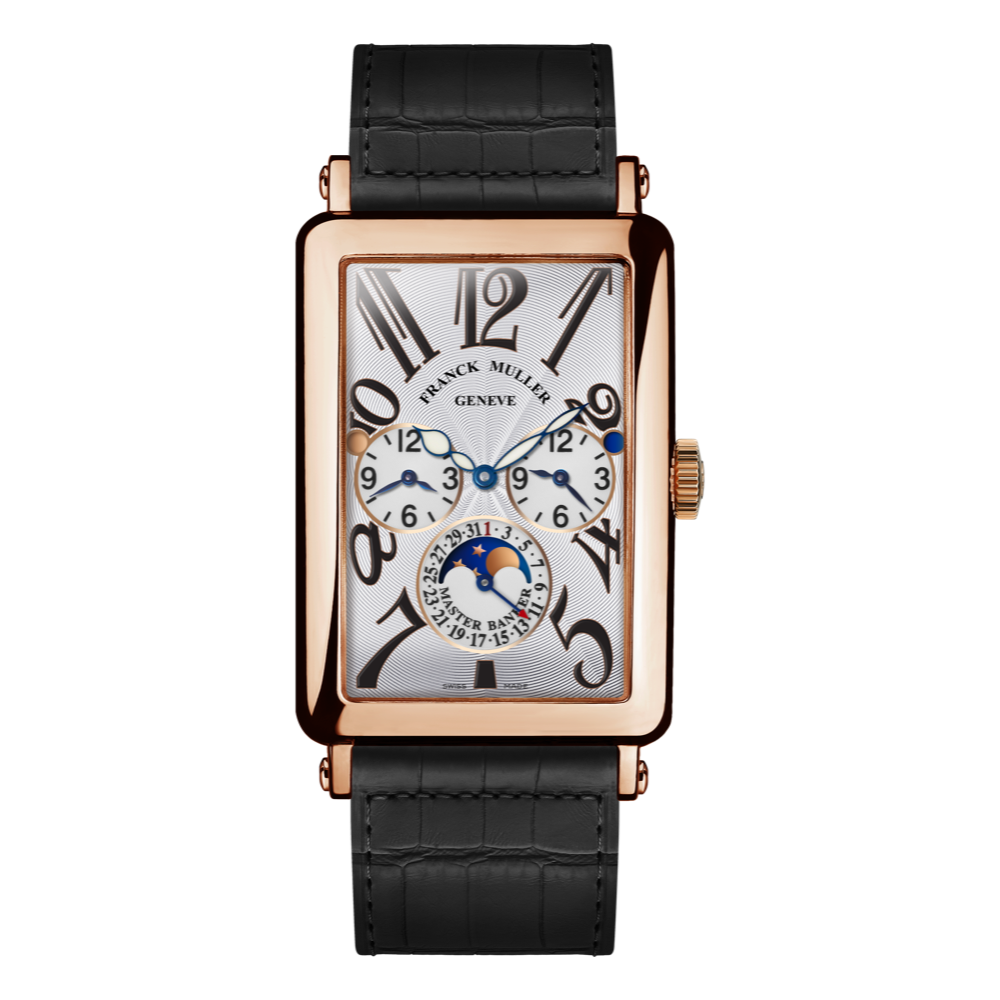 Franck Muller Long Island Rose Gold Master Banker Moon Automatic Watch - 1250MBL5NE