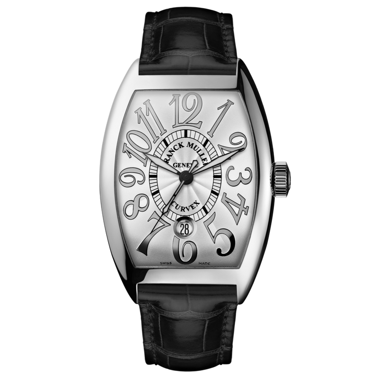Franck Muller Cintrée Curvex Stainless Steel Relief Dial Automatic Watch - 7880BSCDTRELACE Watches Franck Muller
