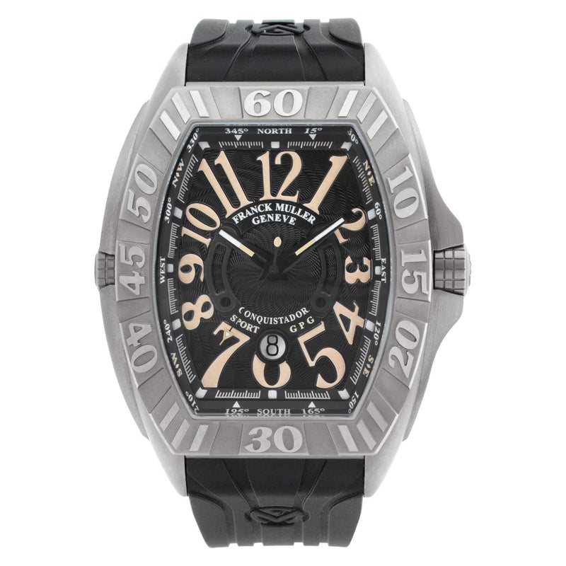 Franck Muller Conquistador Grand Prix Titanium Automatic Date Watch - 8900SCDTGPGTTBSAB-DB Watches Franck Muller