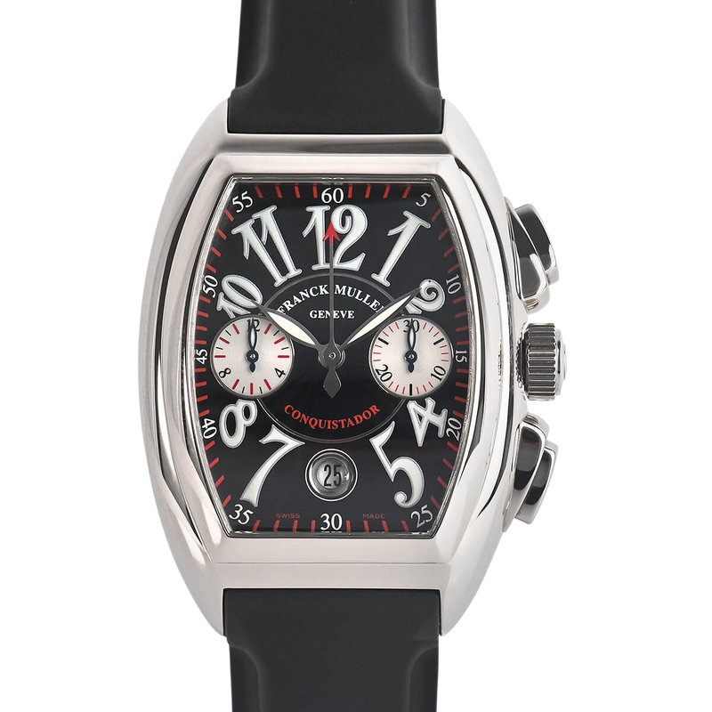 Franck Muller Conquistador King Chronograph Black Dial Automatic Watch - 8002CCACB Watches Franck Muller