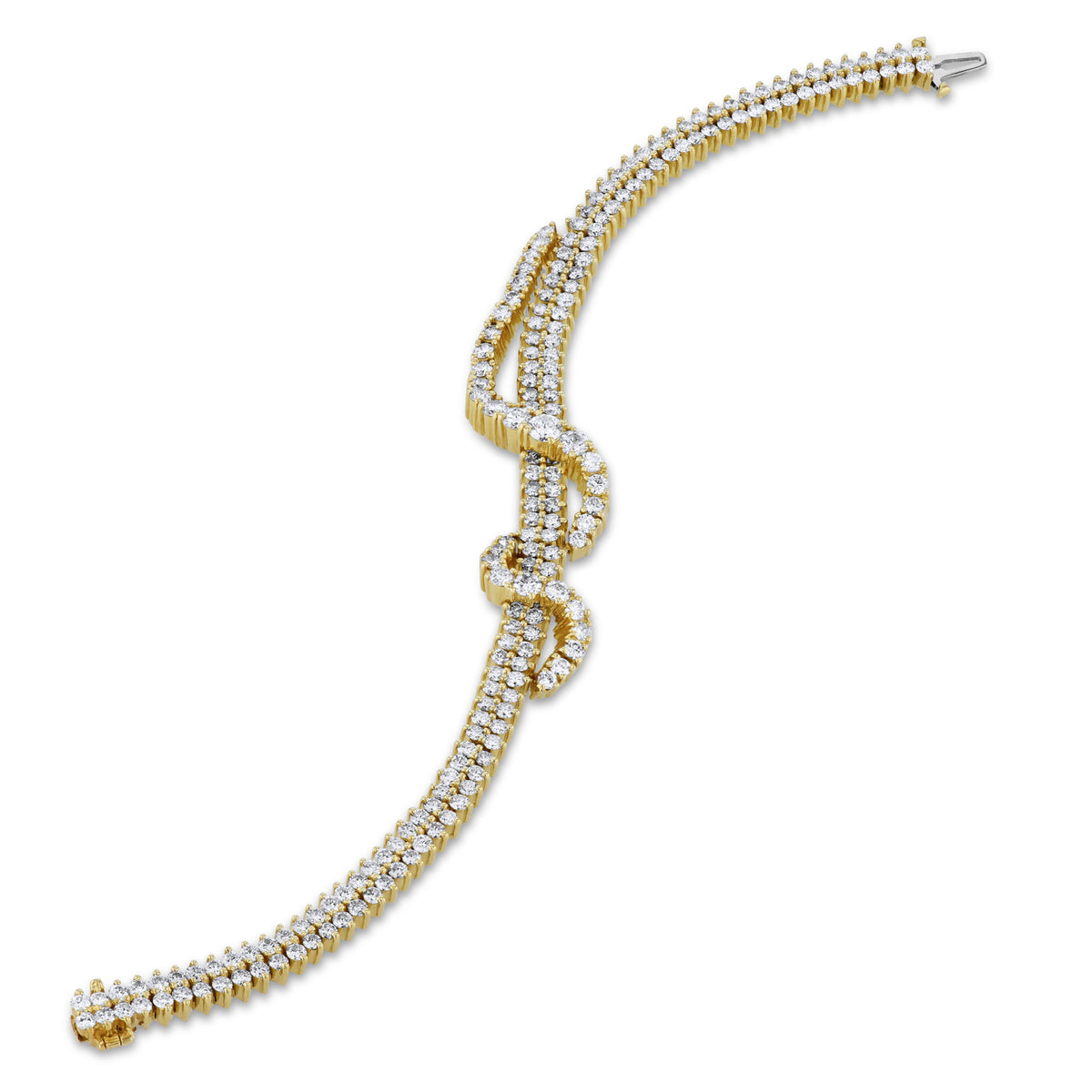 18K Yellow Gold José Hess Diamond Estate Bracelet - Alternate View 3