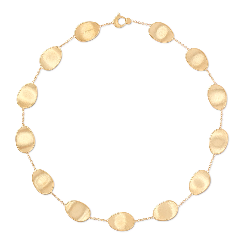 18kt Yellow Gold Lunaria Collection Single-Strand Petal Necklace Necklaces Marco Bicego