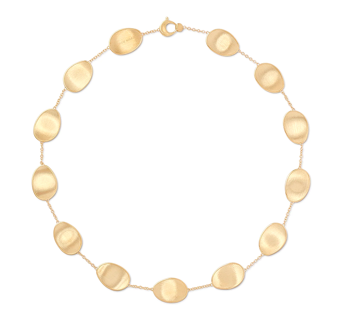 18kt Yellow Gold Lunaria Collection Single-Strand Petal Necklace Necklaces Marco Bicego