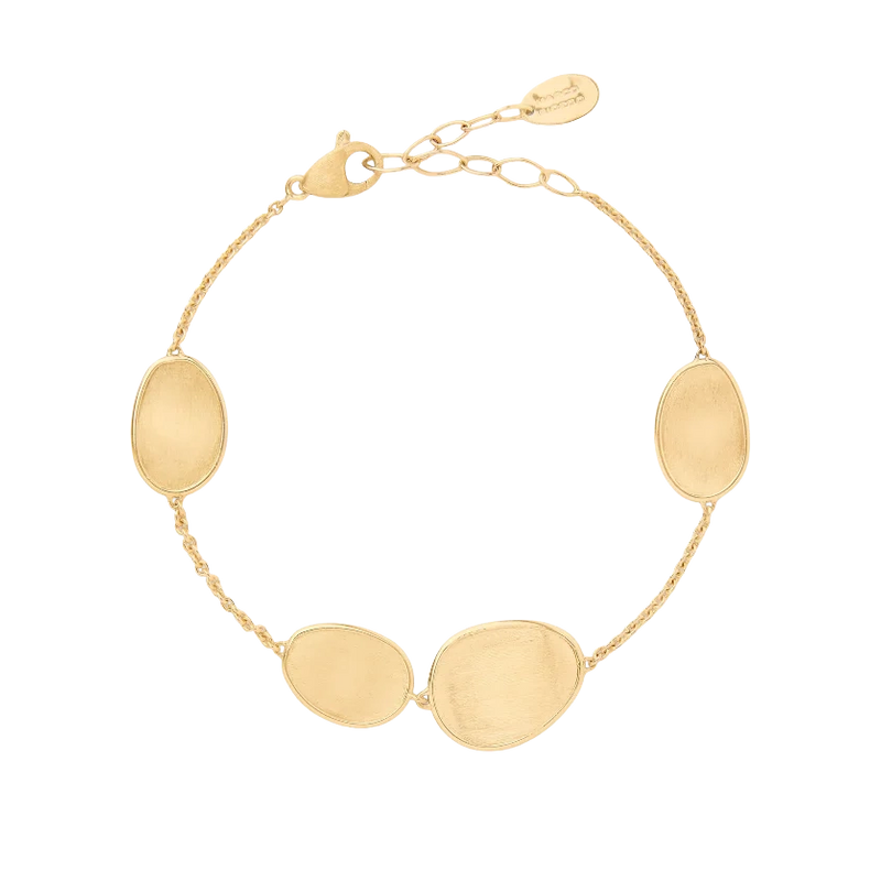 18kt Yellow Gold Siviglia Collection Petal Station Bracelet Bracelets Marco Bicego