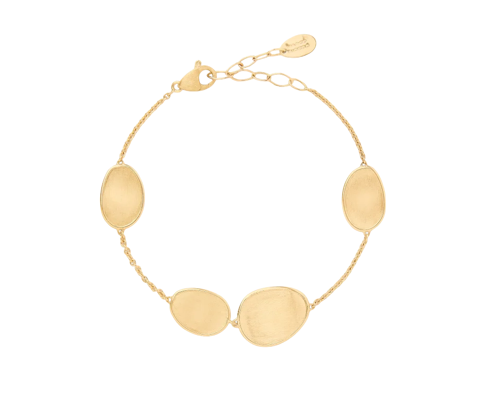18kt Yellow Gold Siviglia Collection Petal Station Bracelet Bracelets Marco Bicego