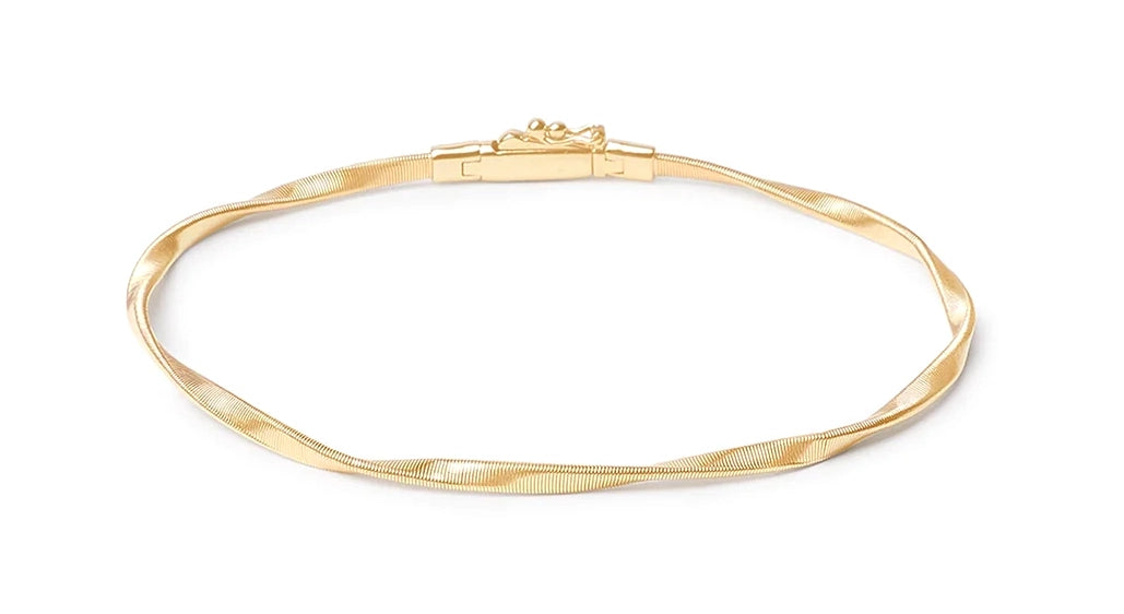 18kt Yellow Gold Marrakech Twisted Coil Bangle Bracelet Bracelets Marco Bicego