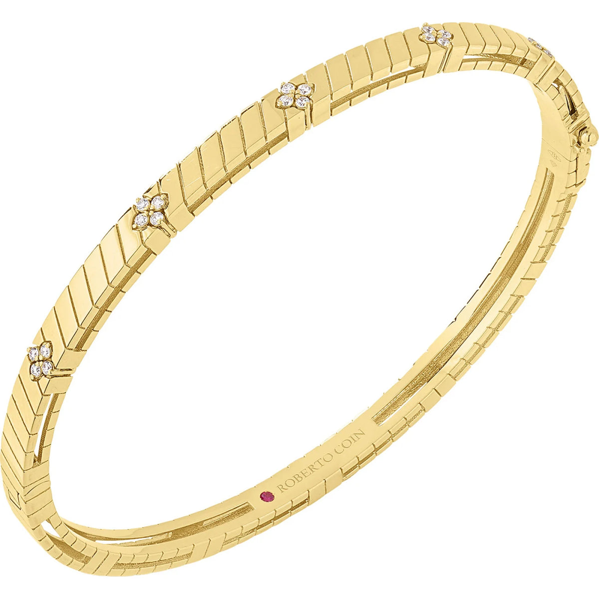 18Kt. Yellow Gold Love In Vernona Bangle Bracelet