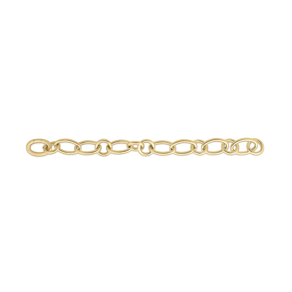 18Kt. Yellow Gold Alternating Oval & Round Link Bracelet