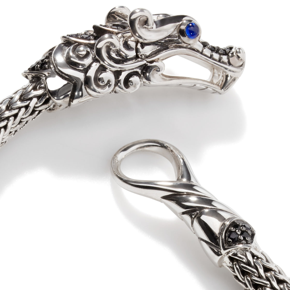 Naga Bracelet, Sterling Silver, Pave, 5MM, by John Hardy - Alternate View 1