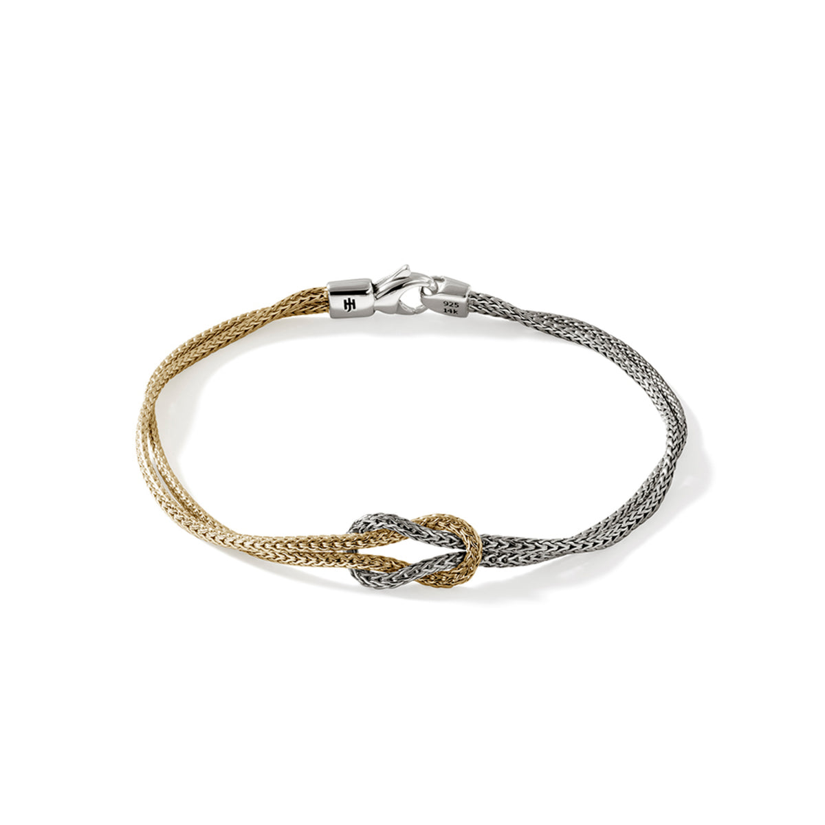 Love Knot Bracelet, Gold, Silver, 3.6MM, by John Hardy Bracelets John Hardy