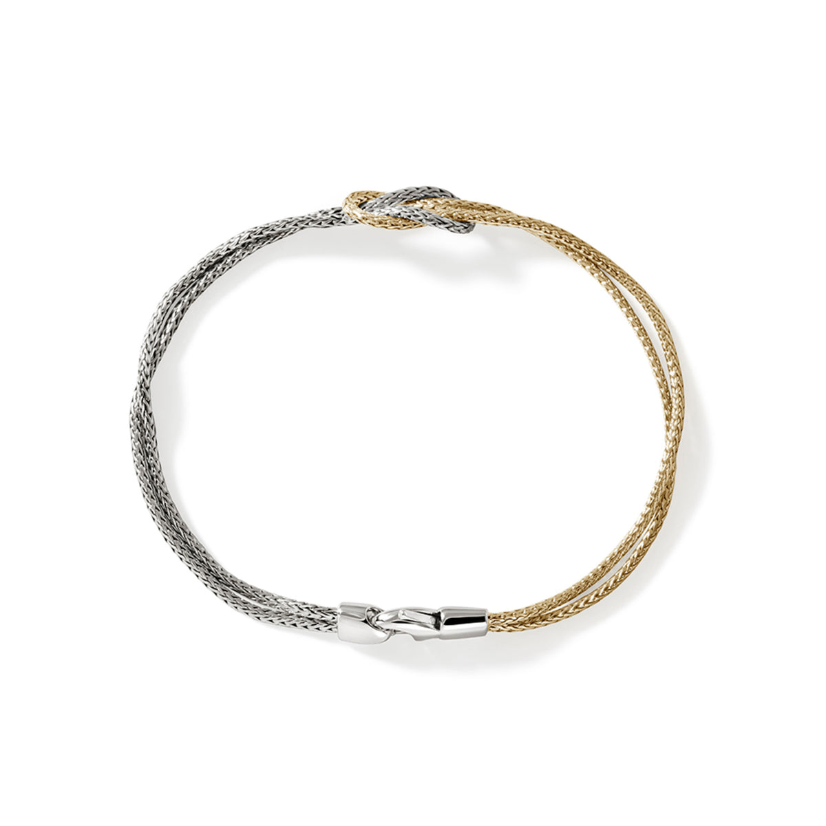 Love Knot Bracelet, Gold, Silver, 3.6MM, by John Hardy - Alternate View 3