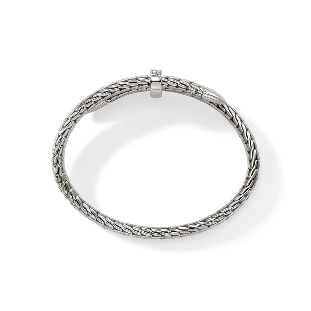 Spear Flex Cuff, Sterling Silver, Diamonds, 5.5MM, by John Hardy - Alternate View 4