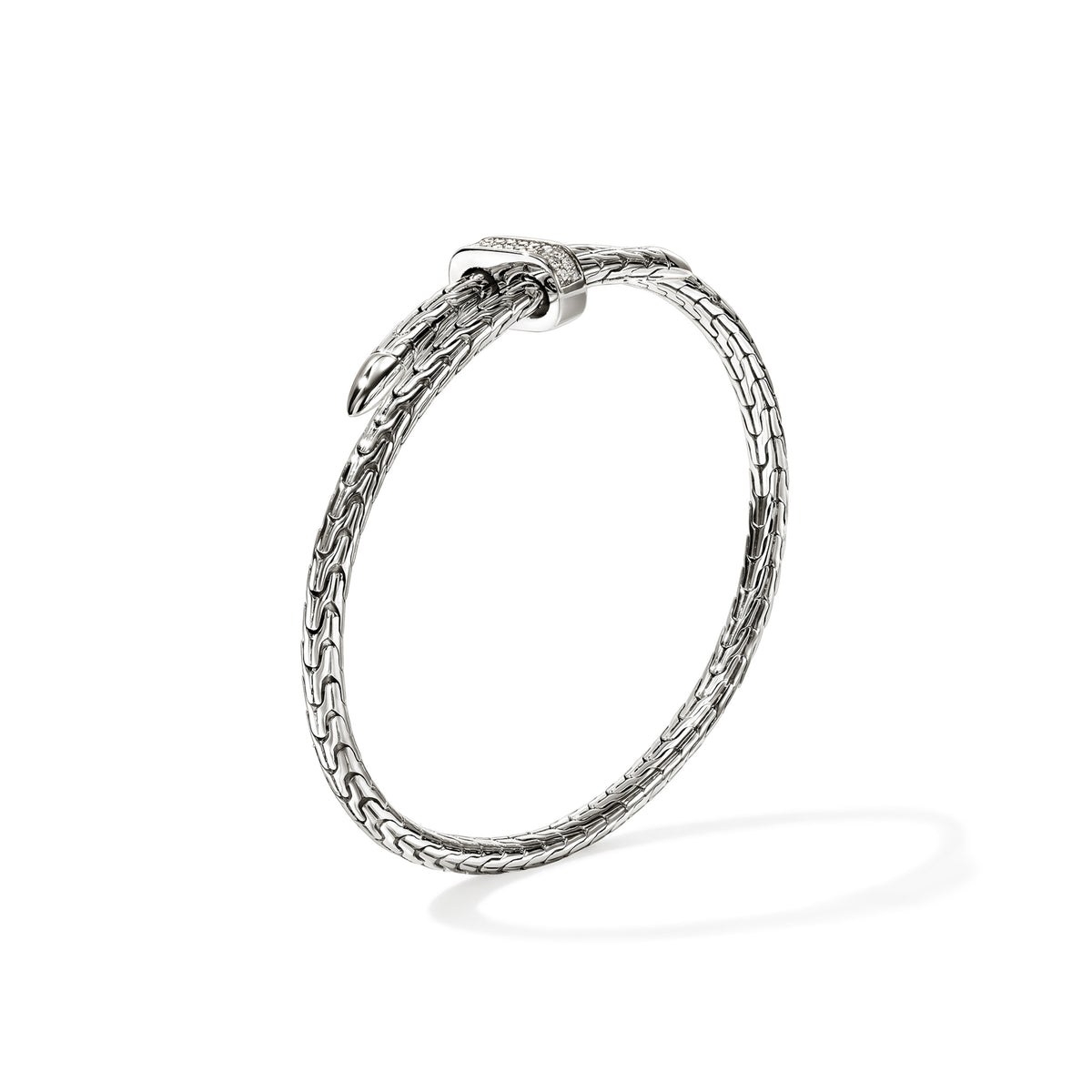 Spear Flex Cuff, Sterling Silver, Diamonds, 4MM, by John Hardy - Alternate View 4