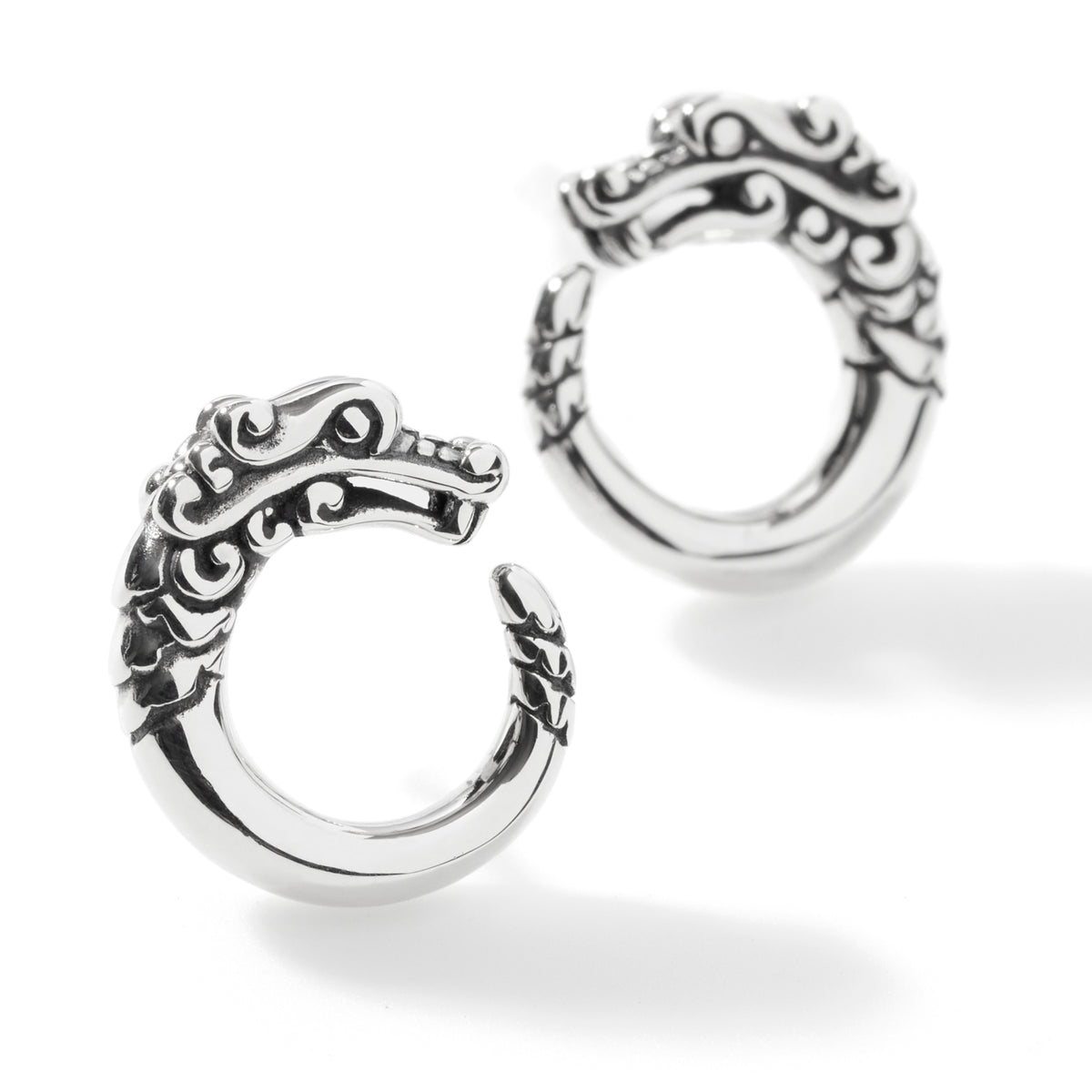Naga Stud Earring, Sterling Silver, by John Hardy Earrings John Hardy