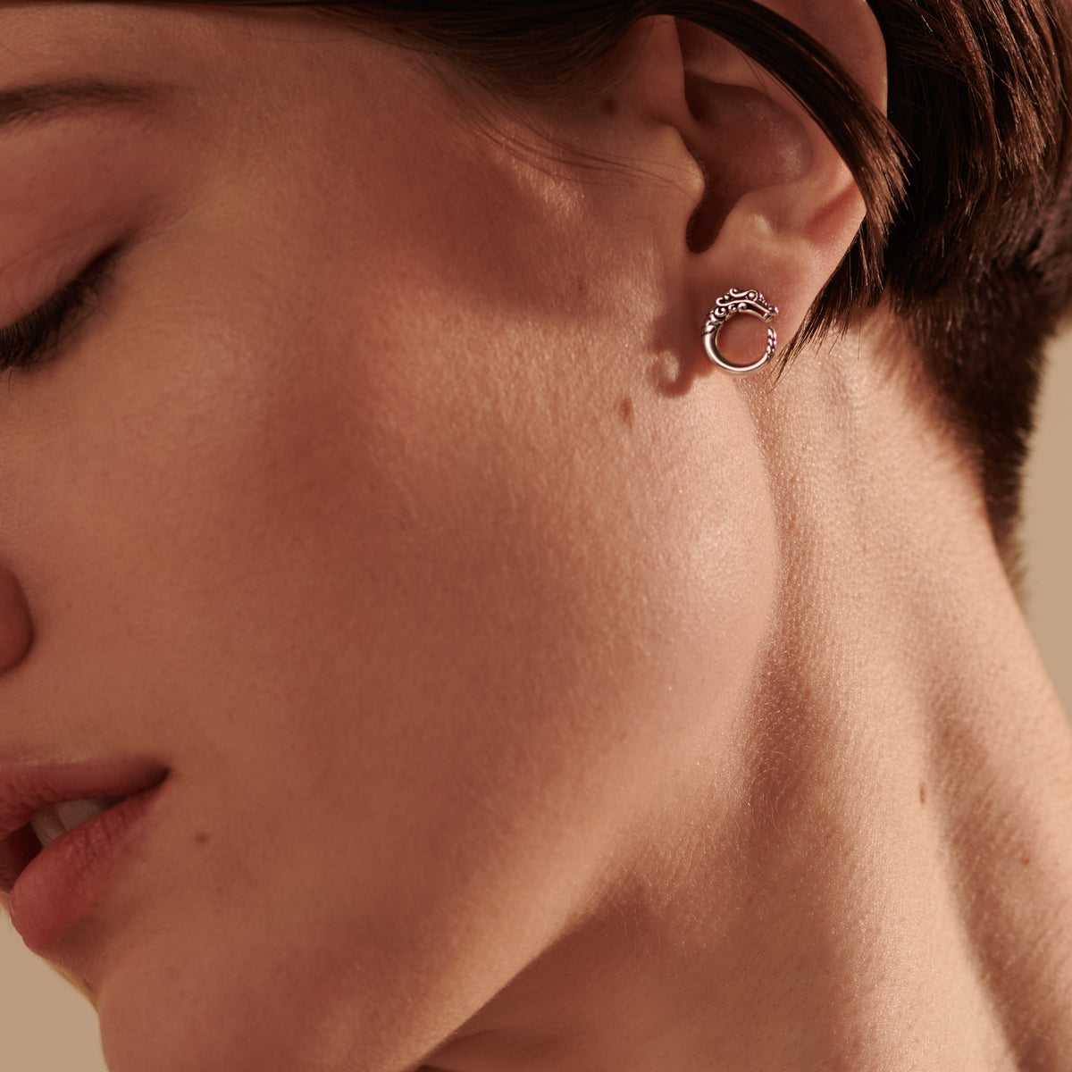 Naga Stud Earring, Sterling Silver, by John Hardy - Alternate View 5