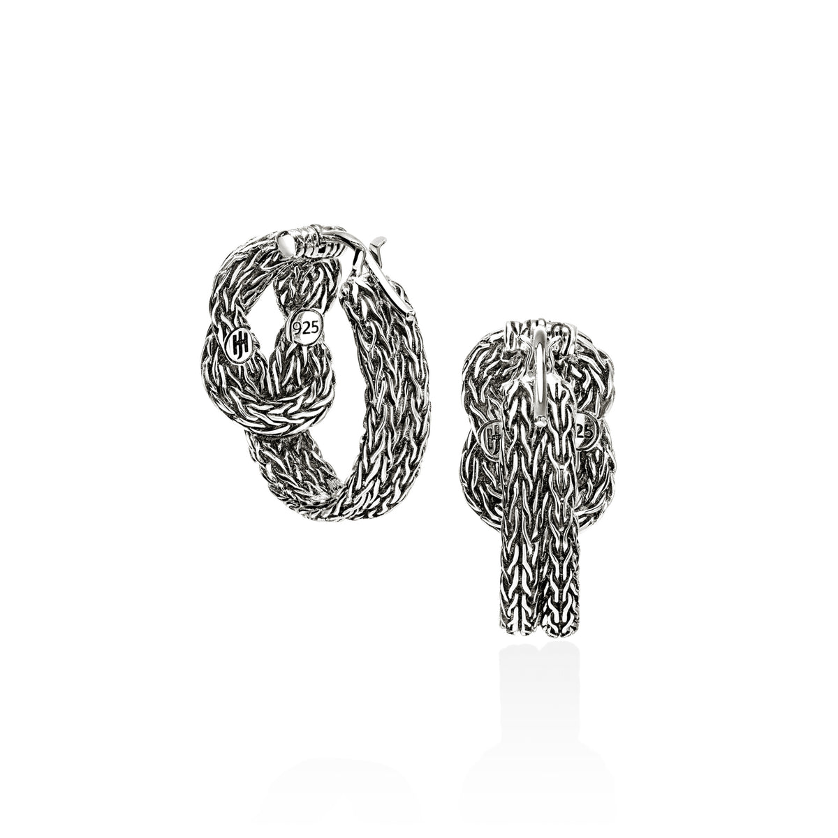 Love Knot Hoop Earring, Sterling Silver, 20MM, by John Hardy - Alternate View 2
