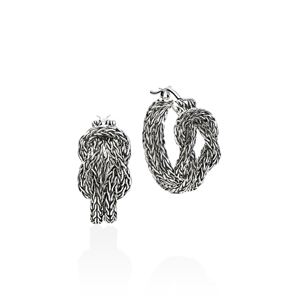 Love Knot Hoop Earring, Sterling Silver, 20MM, by John Hardy Earrings John Hardy