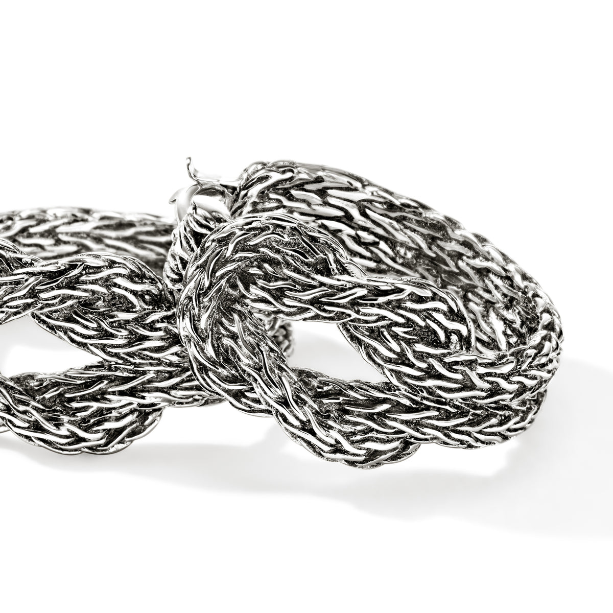 Love Knot Hoop Earring, Sterling Silver, 20MM, by John Hardy - Alternate View 1