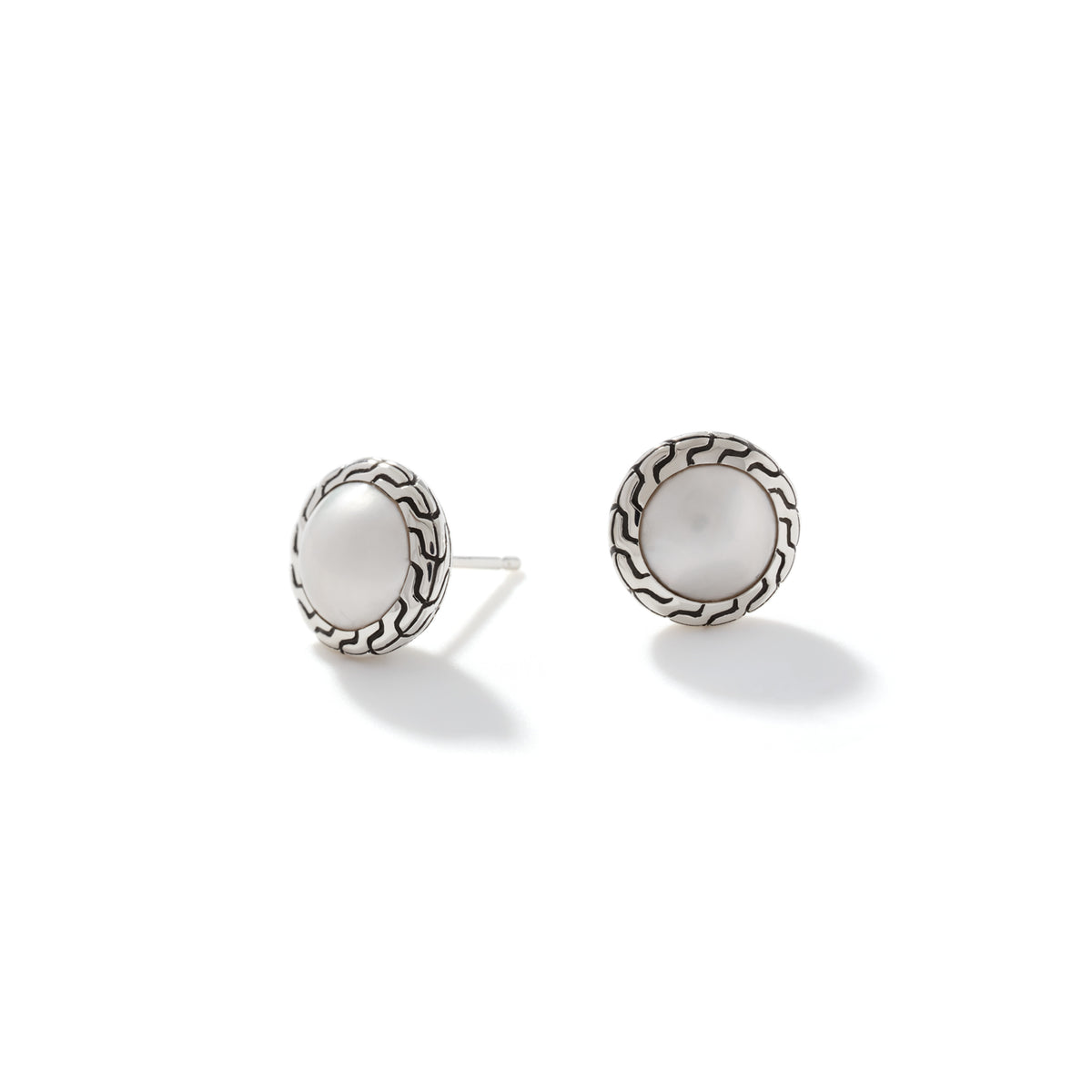 Pearl Stud Earring, Sterling Silver, by John Hardy - Alternate View 2