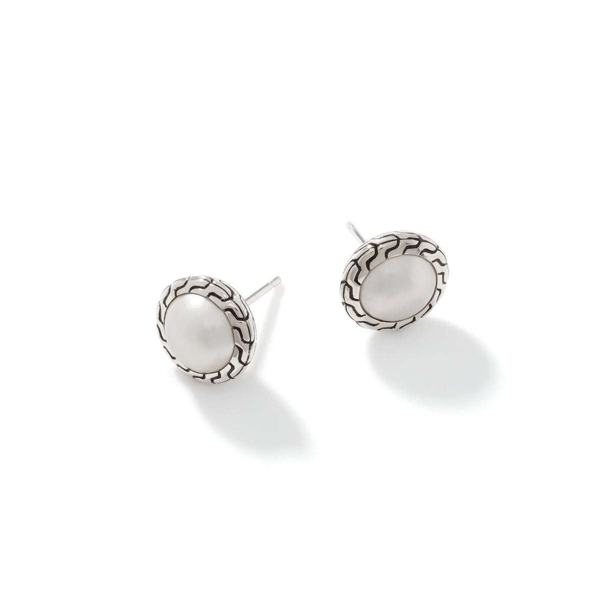 Pearl Stud Earring, Sterling Silver, by John Hardy - Alternate View 4