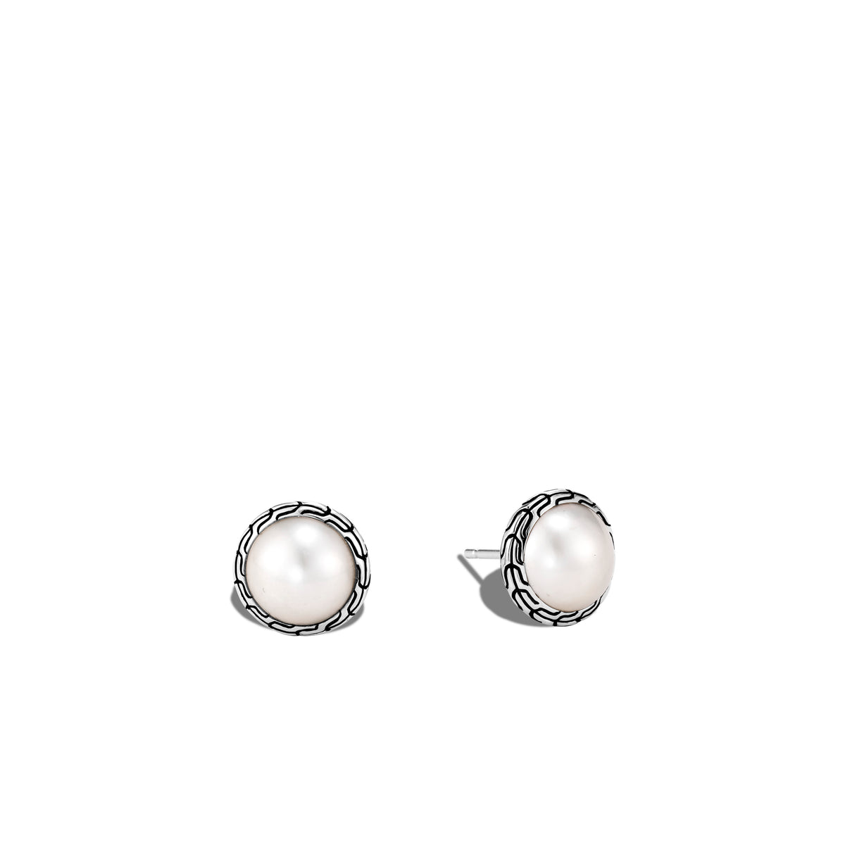 Pearl Stud Earring, Sterling Silver, by John Hardy Earrings John Hardy