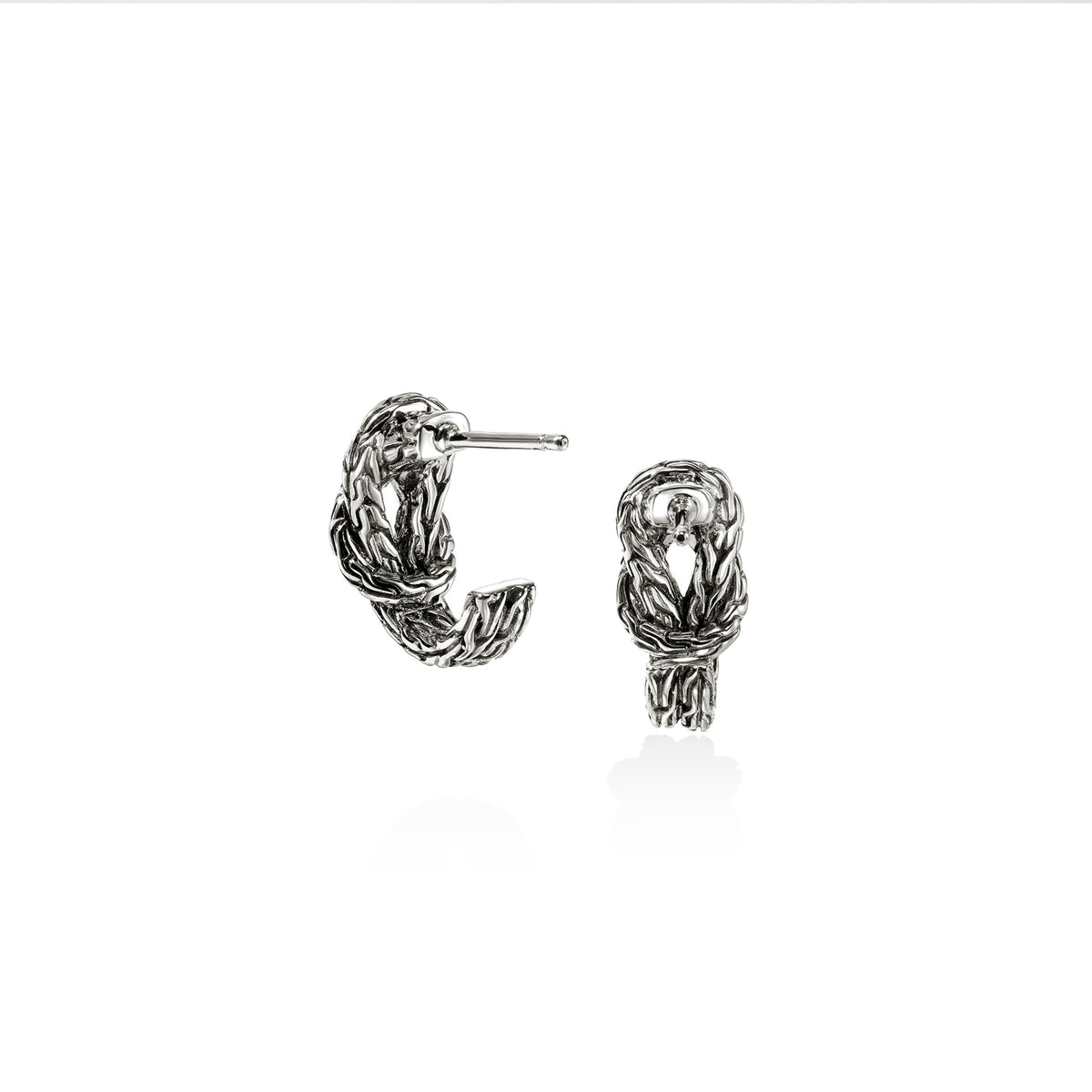Love Knot Hoop Earring, Sterling Silver, 13MM, by John Hardy - Alternate View 3