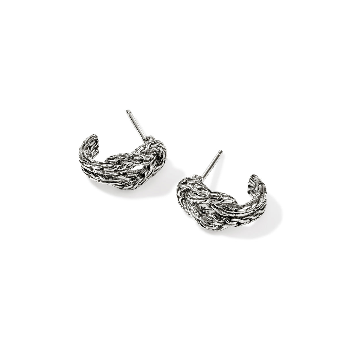 Love Knot Hoop Earring, Sterling Silver, 13MM, by John Hardy - Alternate View 2