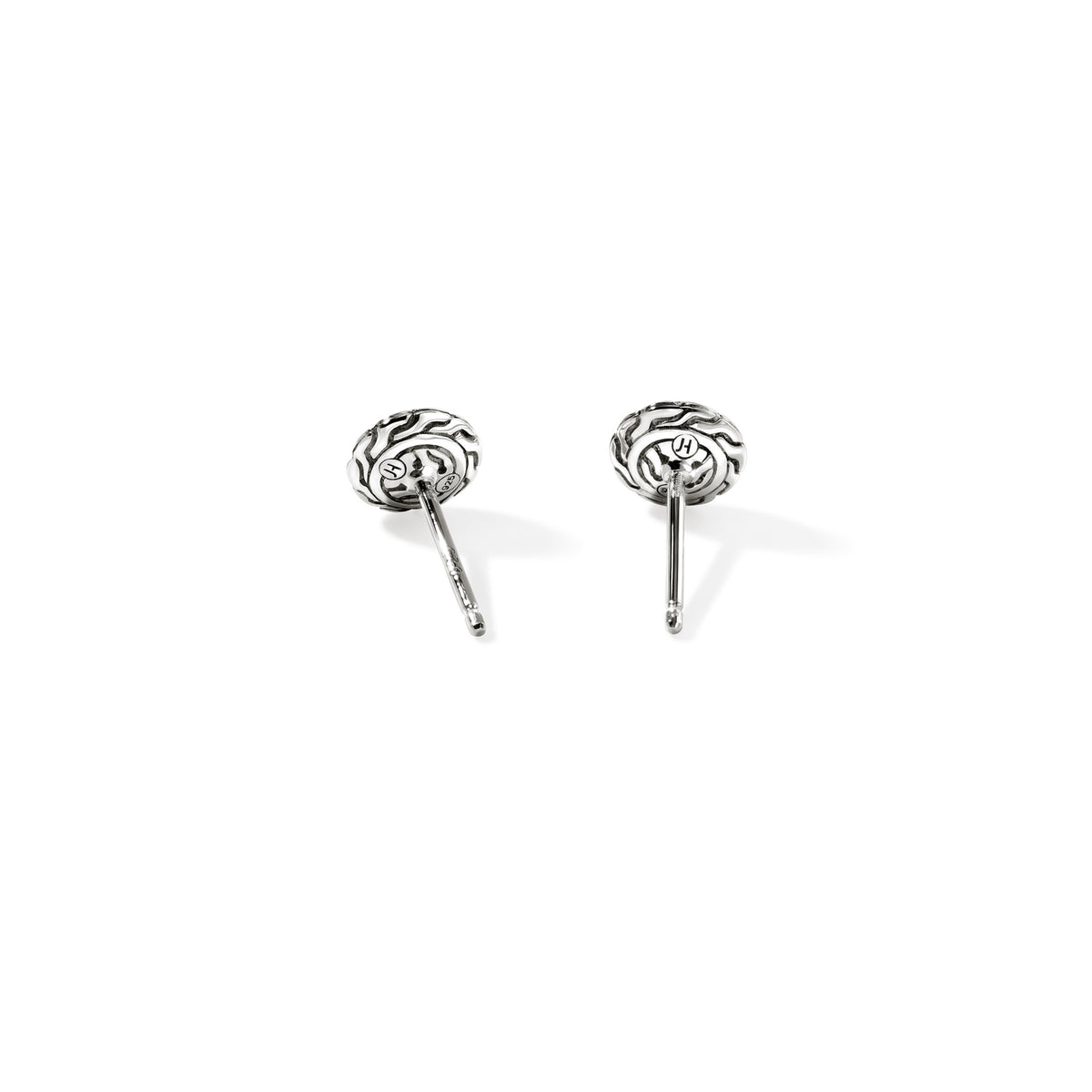 JH Essential Pave Stud Earring, Sterling Silver, Diamonds, 7MM, by John Hardy - Alternate View 2