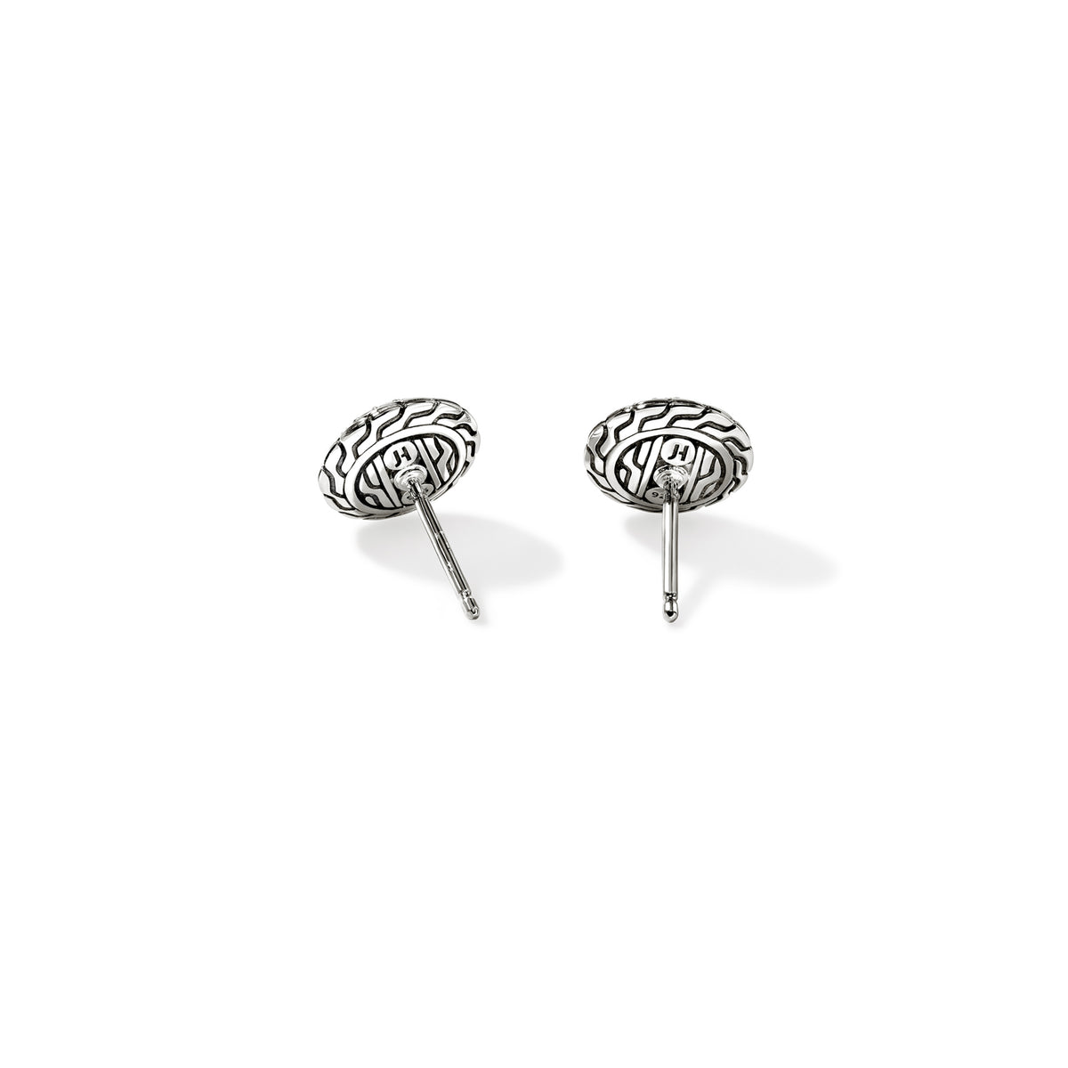 JH Essential Pave Stud Earring, Sterling Silver, Gemstones, 10MM, by John Hardy - Alternate View 2