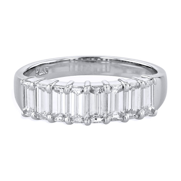 1.31ct Diamond Platinum Eternity Band Rings H&H Jewels