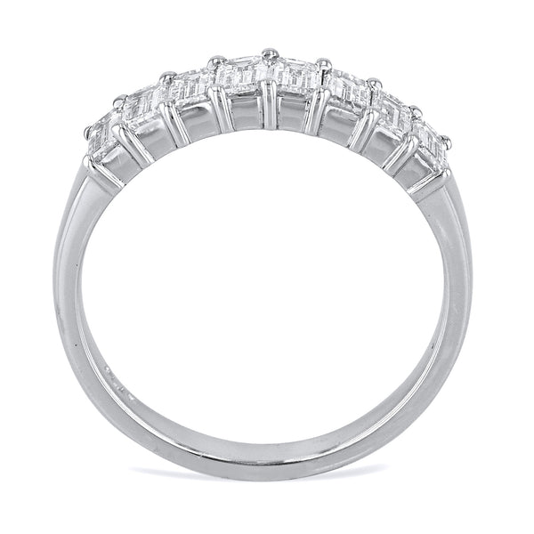 1.31ct Diamond Platinum Eternity Band Rings H&H Jewels