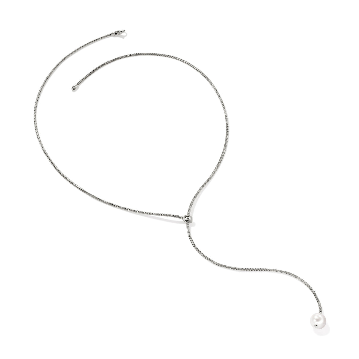 JH Essential Pearl Lariat Necklace, Sterling Silver, 1.8MM, by John Hardy - Alternate View 2