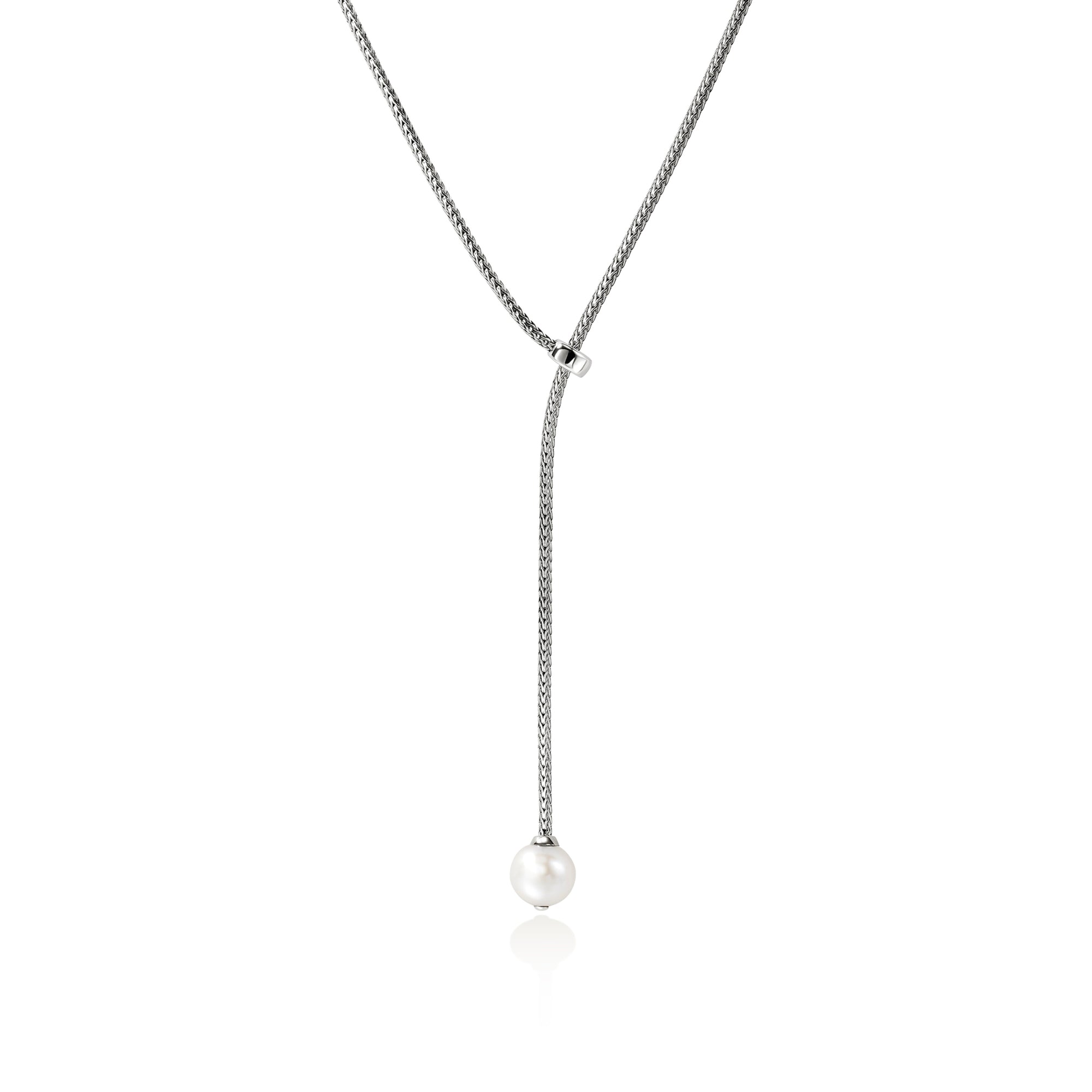JH Essential Pearl Lariat Necklace, Sterling Silver, 1.8MM, by John Hardy Necklaces John Hardy