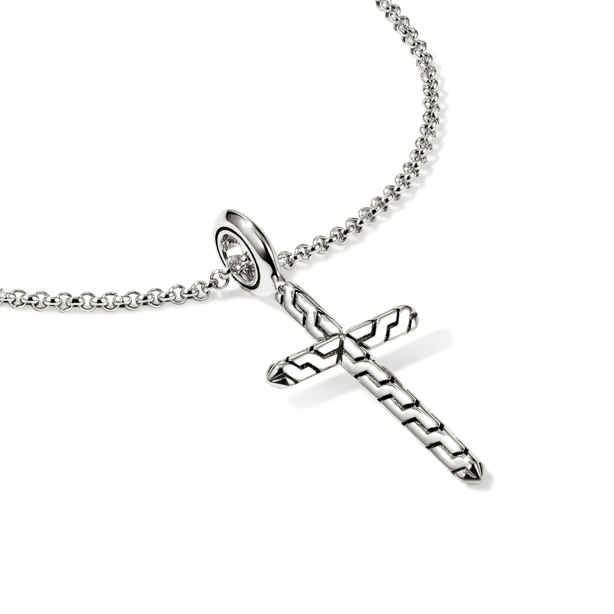JH Essential Cross Necklace, Sterling Silver, by John Hardy - Alternate View 1