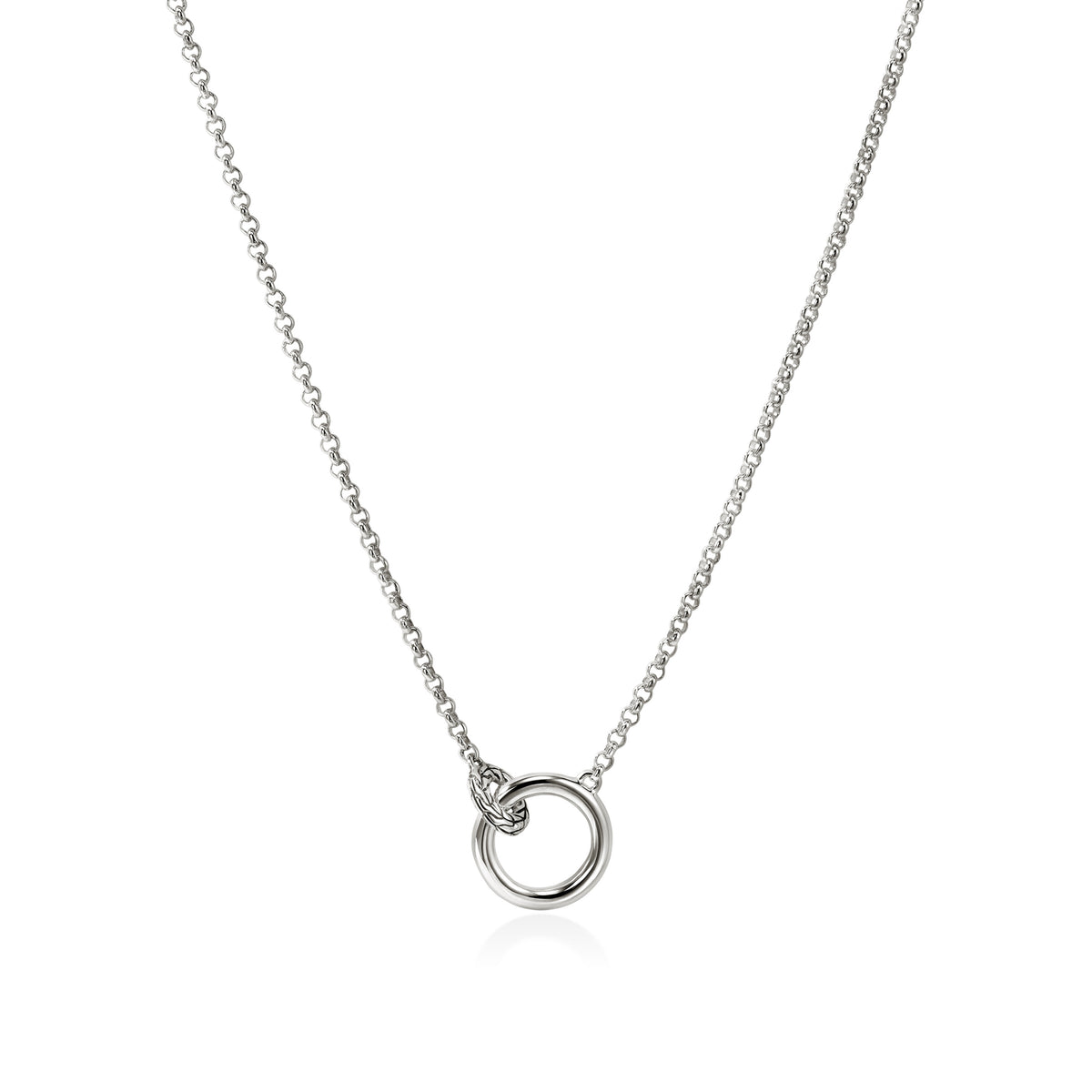 JH Essential Pave Necklace, Sterling Silver, Diamonds, 2MM, by John Hardy - Alternate View 3