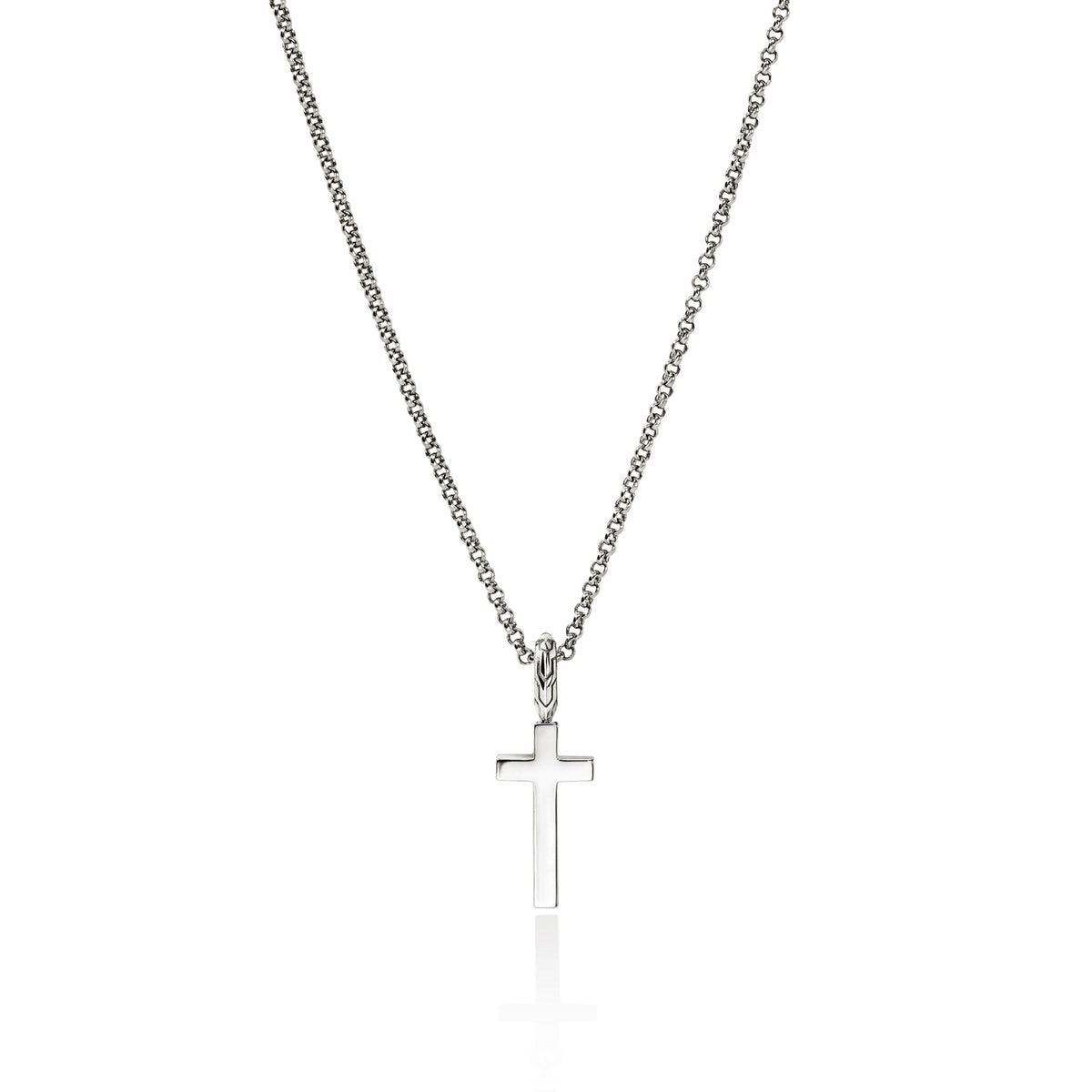 JH Essential Cross Necklace, Sterling Silver, Diamonds, by John Hardy Necklaces John Hardy