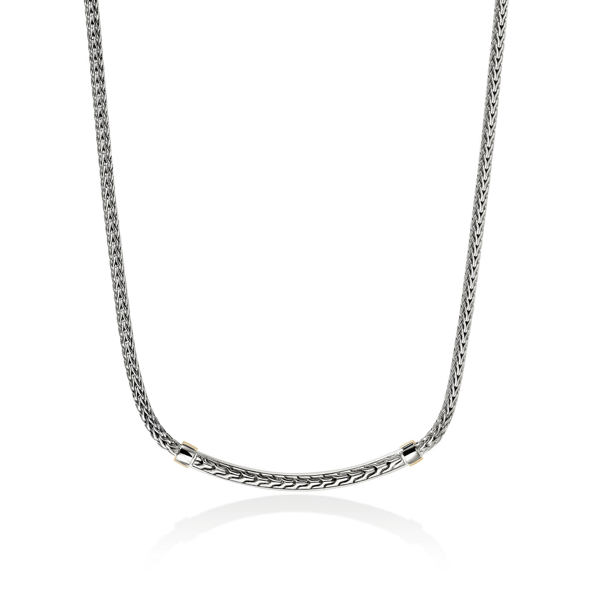 JH Essential Pave Necklace, Gold, Sterling Silver, Diamonds, 2.5MM, by John Hardy - Alternate View 2