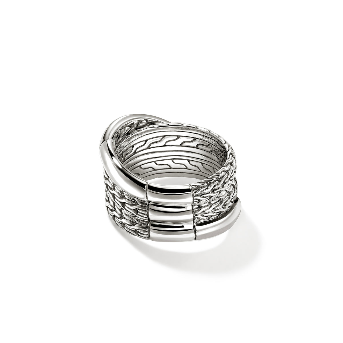 JH Essential Crossover Ring, Sterling Silver, by John Hardy - Alternate View 4