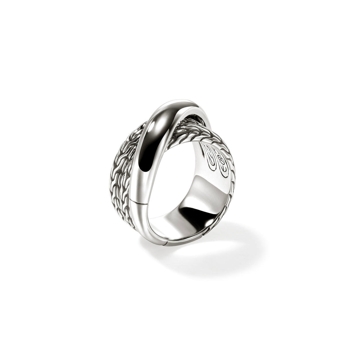 JH Essential Crossover Ring, Sterling Silver, by John Hardy - Alternate View 2