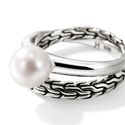 JH Essential Pearl Ring, Sterling Silver, by John Hardy Rings John Hardy