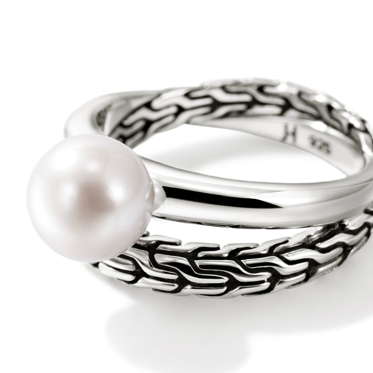 JH Essential Pearl Ring, Sterling Silver, by John Hardy