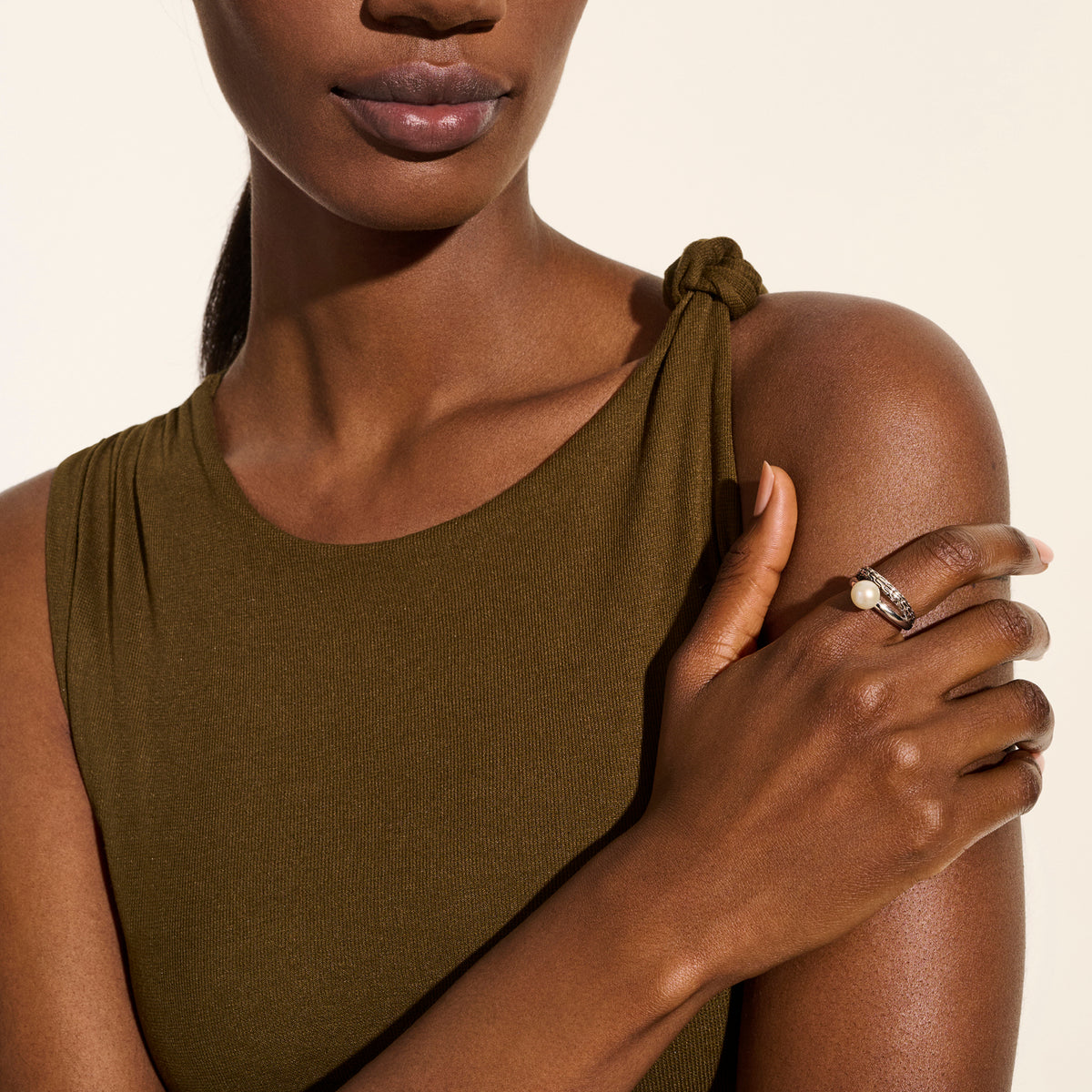 JH Essential Pearl Ring, Sterling Silver, by John Hardy