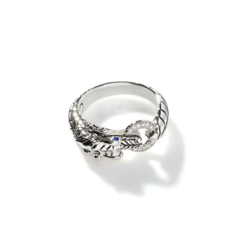 Naga Ring, Sterling Silver, Diamonds, by John Hardy Rings John Hardy
